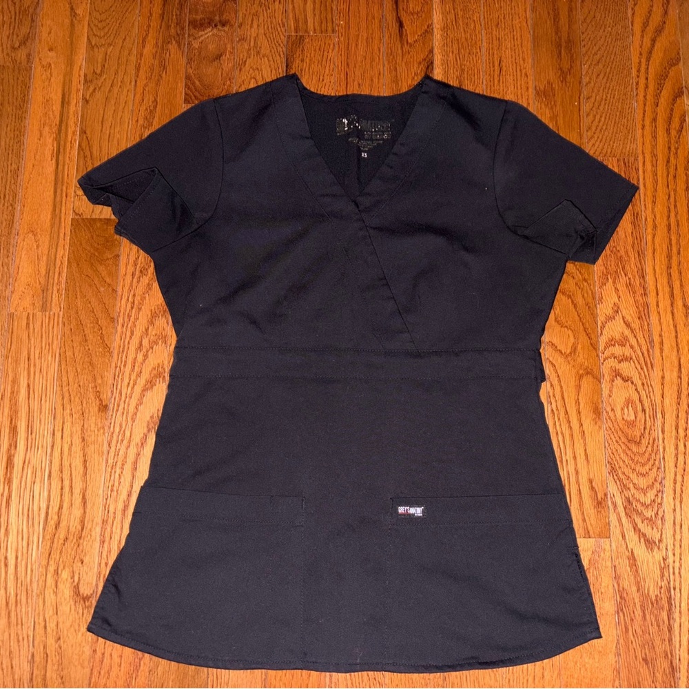 Grey’s Anatomy Black Scrub Top